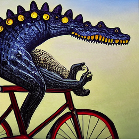 Crocodiles can now ride bicycles